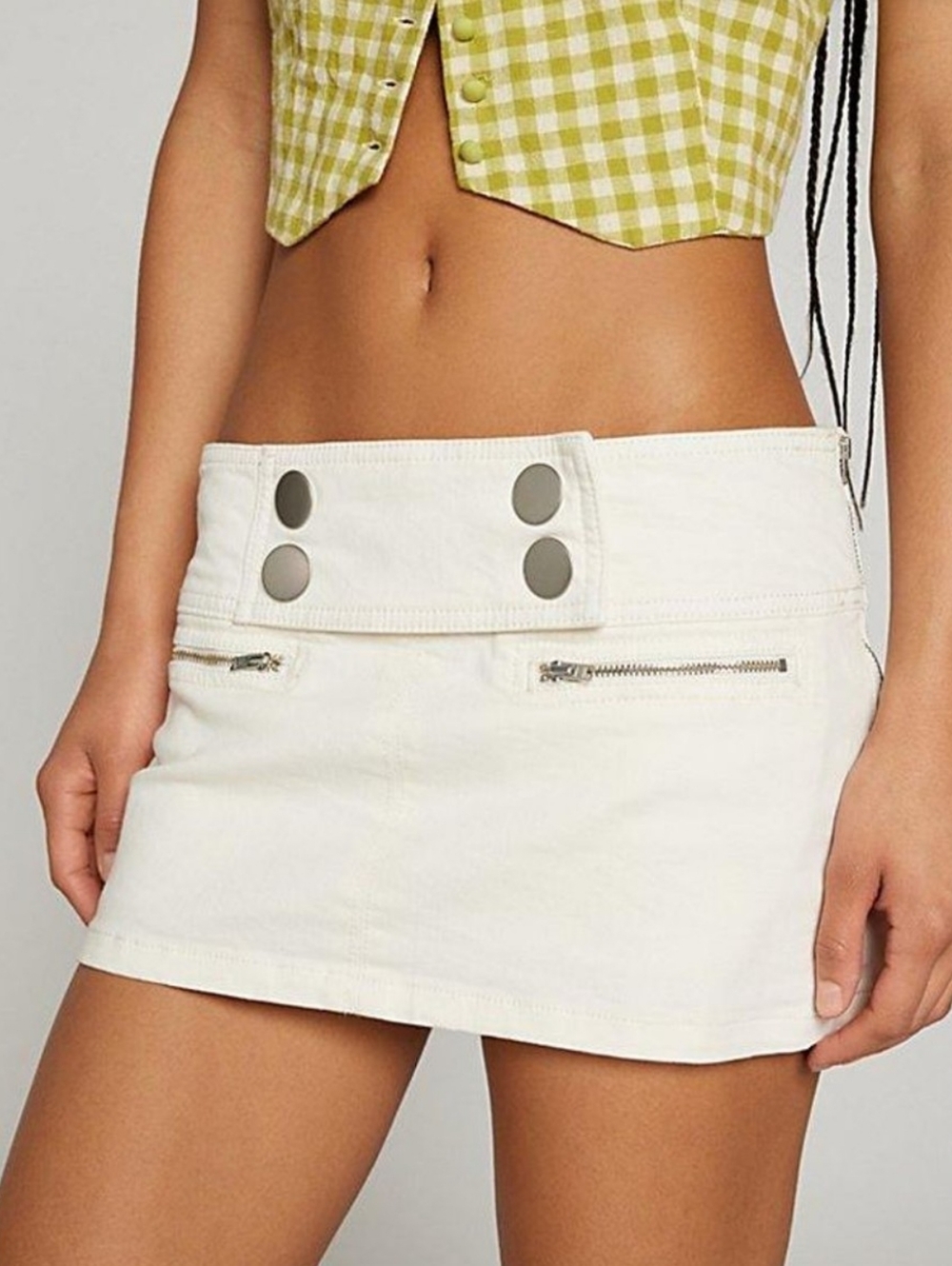 Kimchi Blue Charlie Denim Micro Mini Skirt